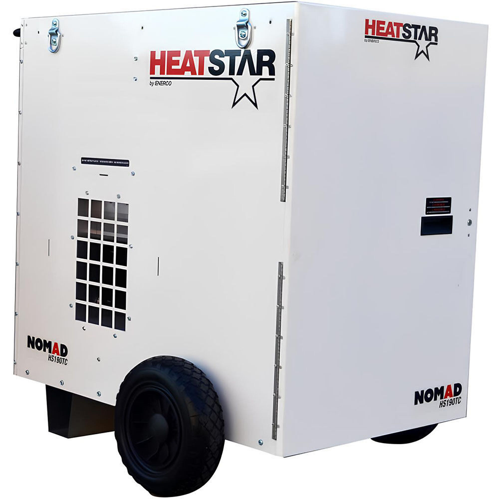 HeatStar NOMAD Dual Fuel Heater — 190,000 BTU, 1600 CFM, 115V, Solid Rubber Wheels, Model# HS190TC
